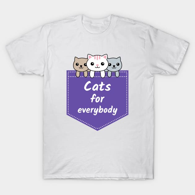 Cats For Everybody T-Shirt by MONMON-75